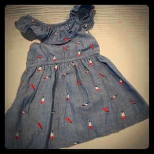 Cat & Jack Blue Popsicle Dress Toddler size 18 mth